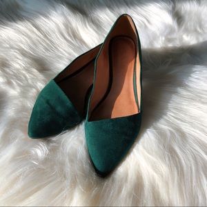 EUC Madewell 11M Mira Suede Flat in Gallery Green
